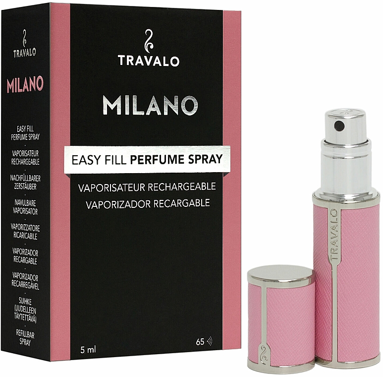 Nachfüllbarer Parfümzerstäuber rosa - Travalo Milano Pink Rose — Bild N1