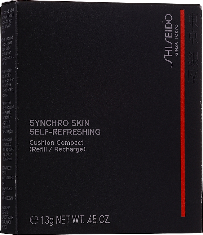 Shiseido Synchro Skin Self-Refreshing Cushion Compact Refill - Langanhaltende Cushion Foundation mit ActiveForceTM Technologie Nachfüller — Bild N3