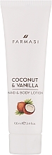 Hand und Körperlotion mit Kokosnuss und Vanille - Farmasi Coconut & Vanilla Hand And Body Lotion  — Bild N1