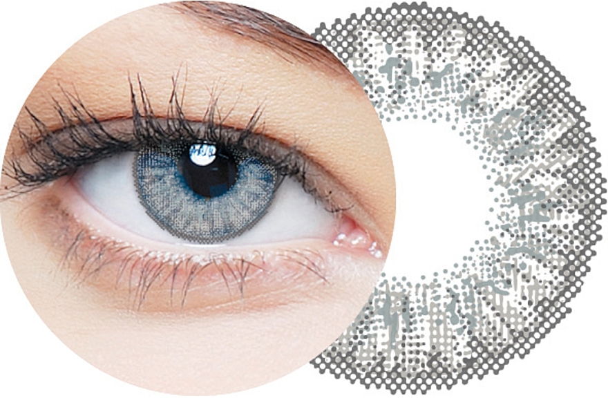 Farbige Kontaktlinsen grau 2 St. - Clearlab Clearcolor 55 — Bild N3