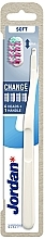 Zahnbürste weich mit 4 austauschbaren Bürstenköpfen weiß - Jordan Change Soft — Bild N1