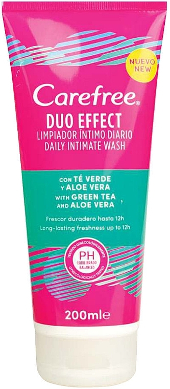 Intimhygiene-Gel mit grünem Tee und Aloe Vera - Carefree Duo Effect — Bild N1