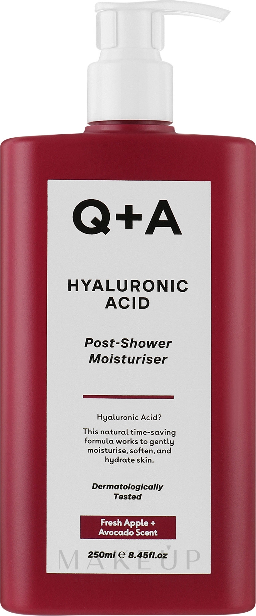 Feuchtigkeitscreme mit Hyaluronsäure - Q+A Hyaluronic Acid Post-Shower Moisturiser  — Bild 250 ml