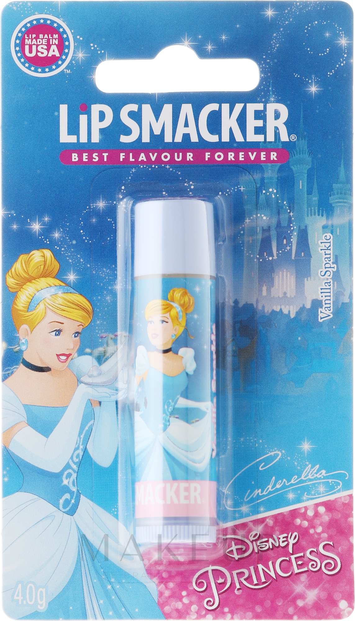 Lippenbalsam "Cinderella" - Lip Smacker Disney Princess Cinderella Lip Balm Vanilla Sparkle — Bild 4 g