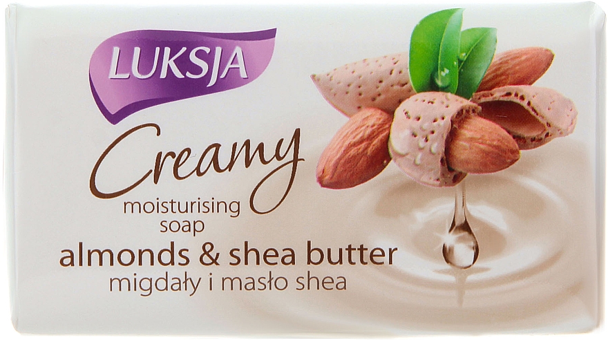 Feuchtigkeitsspendende Cremeseife mit Mandeln und Sheabutter - Luksja Creamy Almond Shea Butt Soap
