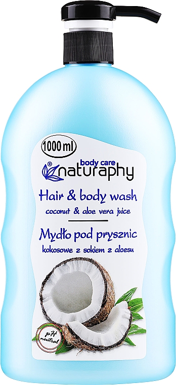 Duschgel für Haar und Körper mit Kokosöl - Naturaphy — Foto N5