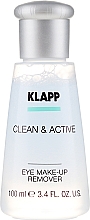 Augen-Make-up Entferner mit Allantoin - Klapp Clean & Active Eye Make-up Remover — Bild N2