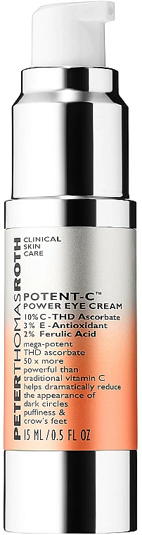 Feuchtigkeitsspendende Augenkonturcreme mit Vitamin C - Peter Thomas Roth Potent-C Power Eye Cream — Bild N3