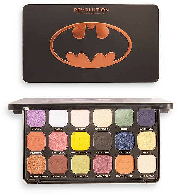 Lidschattenpalette - Makeup Revolution X DC Batman This City Needs Me Forever Flawless Eyeshadow Palette — Bild N1