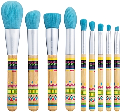 Make-up Pinselset Boho Bamboo P0906 9-tlg. - Docolor Makeup Brush Set — Bild N1