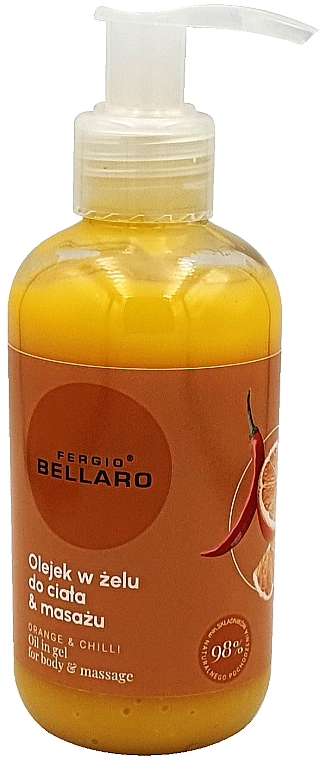 Körper- und Massagegelöl Orange & Chili - Fergio Bellaro Oil Body And Massage  — Bild N1