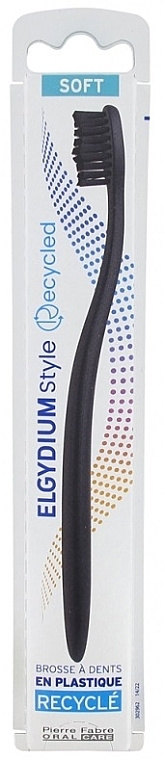 Zahnbürste Style Recycled weich schwarz - Elgydium Style Recycled Soft Toothbrush — Bild N1