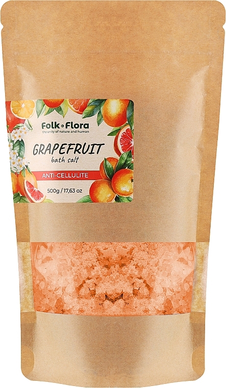 Badesalz Grapefruit - Folk&Flora Grapefruit Bath Salt  — Bild N1