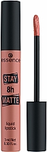 Düfte, Parfümerie und Kosmetik Flüssiger langanhaltender Lippenstift mit mattem Finish - Essence Stay 8H Matte Liquid Lipstick
