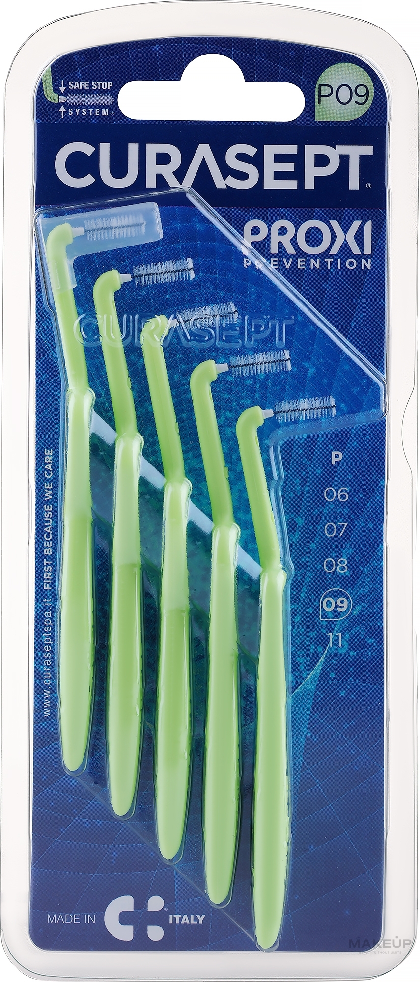 Interdentalbürsten P09 0.9 mm grün - Curaprox Curasept Proxi Angle Prevention Light Green — Bild 5 St.