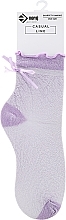 Düfte, Parfümerie und Kosmetik Damensocken transparent glänzend 1 Paar violett - Moraj