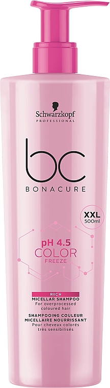 Mizellenshampoo für gefärbtes Haar - Schwarzkopf Professional Bonacure Color Freeze Rich Micellar Shampoo — Bild N3