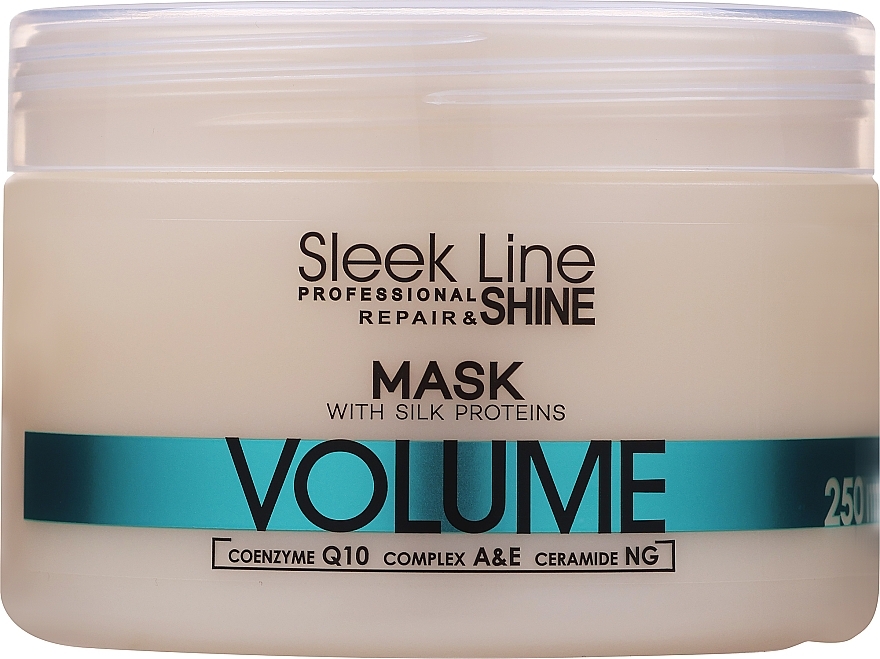 Haarmaske für mehr Volumen mit Seidenproteinen - Stapiz Sleek Line Volume Hair Mask