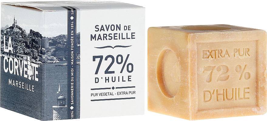 Hypoallergene Naturseife Extra Pur - La Corvette Savon de Marseille Extra Pure Box Cube Soap — Bild N6