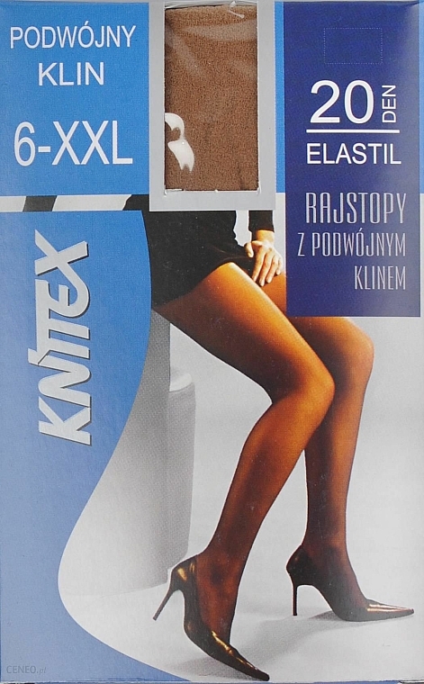 Strumpfhose für Damen Elastil 20 Den Beige - Knittex — Bild N5