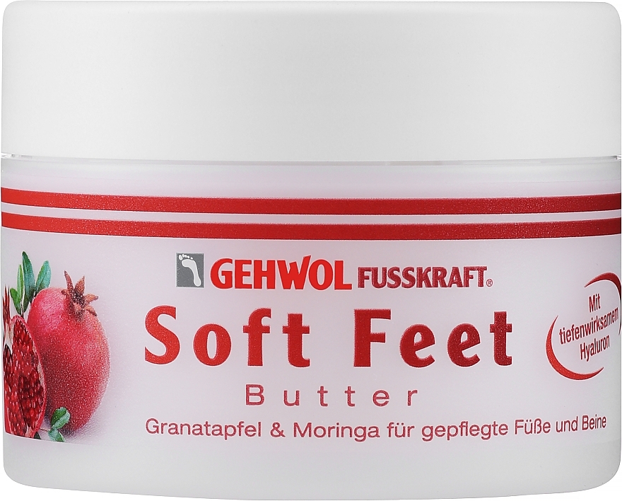 Pflegende Creme-Butter für den Fuß mit Granatapfel und Moringa - Gehwol Fusskraft Soft Feet Butter — Bild N1