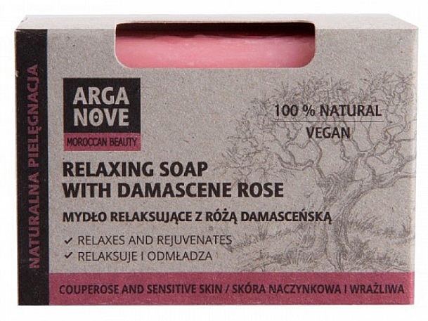 Naturseife mit Damaszener-Rose - Arganove Damask Rose Relaxing Soap — Bild N1