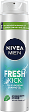 Düfte, Parfümerie und Kosmetik Erfrischendes Rasiergel mit Minze und Kaktuswasser - Nivea For Men Fresh Kick Shaving Gel