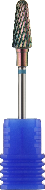 Hartmetall-Nagelfräser Abgerundeter Kegel 6 mm blau - Head The Beauty Tools — Bild N1