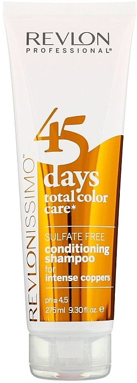 2in1 Shampoo und Conditioner für Kupfernuancen - Revlon Professional Revlonissimo 45 Days Intense Coppers 2in1 