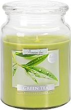 Premium-Duftkerze im Glas Grüner Tee - Bispol Premium Line Aura Green Tea  — Bild N1