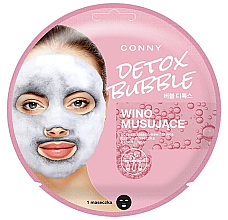 Düfte, Parfümerie und Kosmetik Erfrischende Blasenmaske mit Weintraubenextrakt, Orangenextrakt und Vitamin B3 - Conny Bubble Detox Wino Musujace