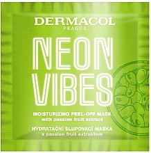 Düfte, Parfümerie und Kosmetik Feuchtigkeitsspendende Peel-Off Gesichtsmaske mit Passionsfrucht-Extrakt - Dermacol Neon Vibes Moisturizing Peel-Off Mask
