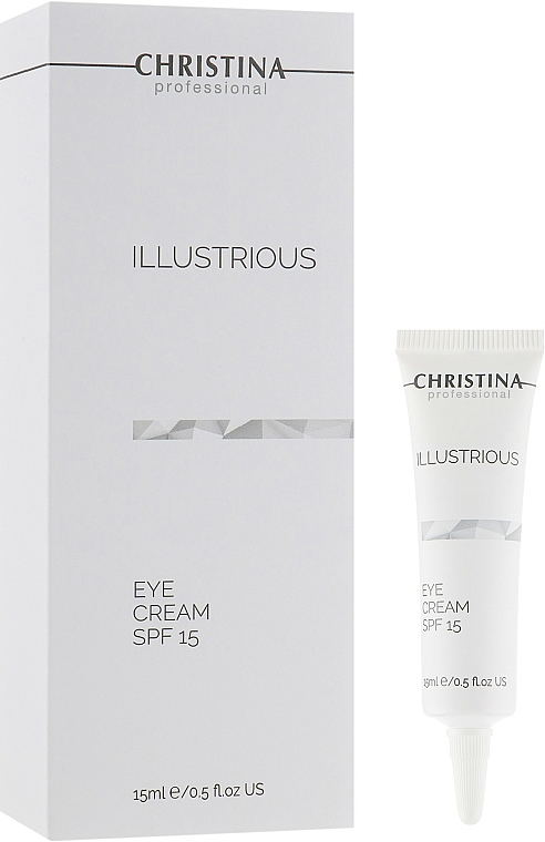 Anti-Aging Creme für die Augenpartie mit Sheabutter LSF 15 - Christina Illustrious Eye Cream SPF15 — Bild N1