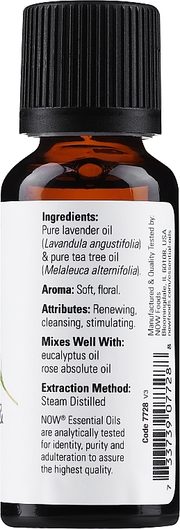 Ätherisches Öl Lavendel und Teebaum - Now Foods Essential Oils 100% Pure Lavender, Tea Tree — Bild N2