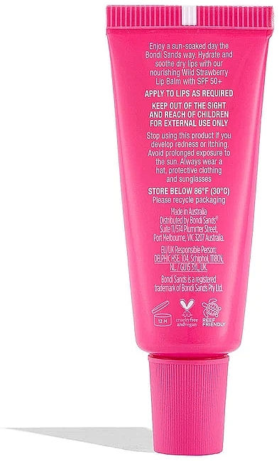 Lippenbalsam mit Sonnenschutz - Bondi Sands Sunscreen Lip Balm SPF50+ Wild Strawberry — Bild N2