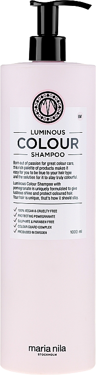 Aufhellendes Shampoo für gefärbtes Haar mit Granatapfel - Maria Nila Luminous Color Shampoo — Bild N5