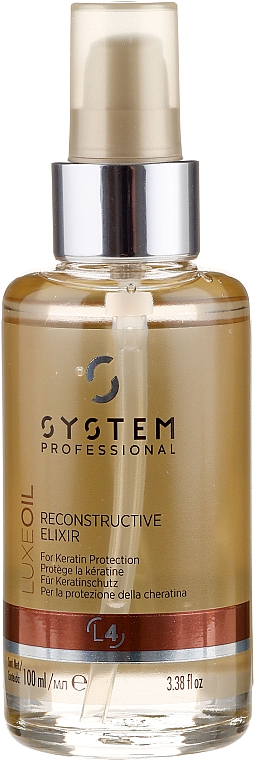 Regenerierendes Haarelixier - System Professional LuxeOil Reconstructive Elixir L4 For Keratin Protection — Bild N2