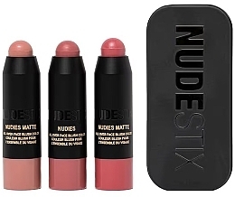 Set - Nudestix Mini Pink Nude Blush Kit (blush/3x1.8g)	 — Bild N1