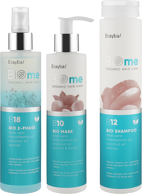 Set - Erayba BIOme Organic Hair Care (shmp/250ml + spray/200ml + mask/200ml) — Bild N2