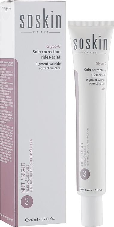Gesichtscreme gegen Falten und Pigmentierung - Soskin Pigment-Wrinkle Corrective Care Glyco-C — Bild N2
