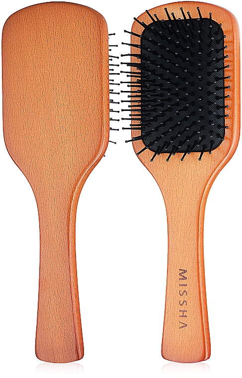 Haarbürste - Missha Wooden Cushion Medium Hair Brush — Bild N1
