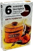 Düfte, Parfümerie und Kosmetik Teelichter Anti-Tabak 6 St. - Admit Scented Tea Light Anti Tobacco