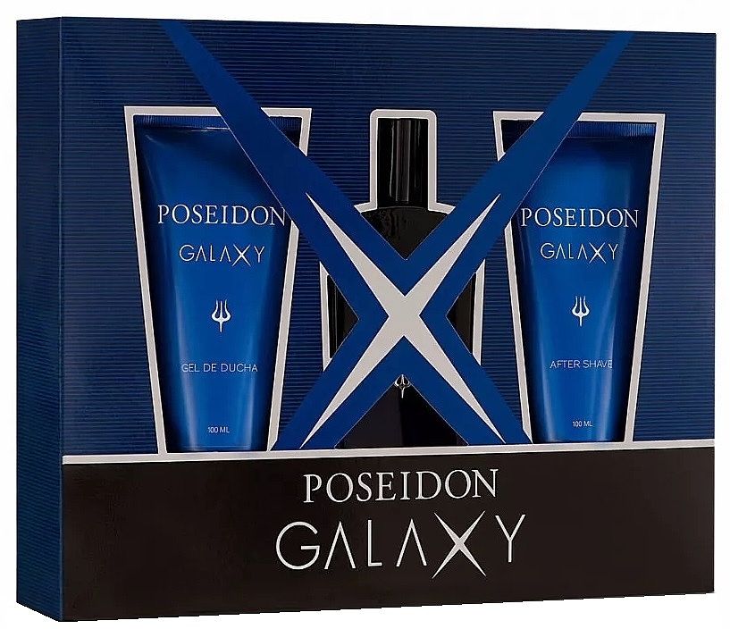 Poseidon Galaxy - Duftset (Eau de Toilette 100ml + Duschgel 100ml + After Shave Lotion 100ml) — Bild N1