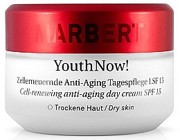 Zellerneuernde Anti-Aging Tagespflege für das Gesicht SPF 15 - Marbet YouthNow! Anti-Aging Day Cream Dry Skin SPF15 — Bild N1