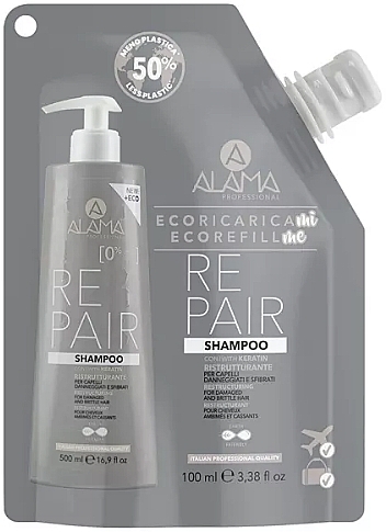 Shampoo für geschädigtes Haar - Alama Repair Shampoo Travel Size — Bild N1