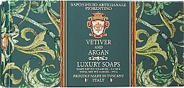 Seife Vetiver und Argan 3x125g - Saponificio Artigianale Fiorentino Vetiver And Argan — Bild N1