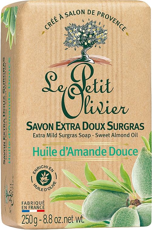 Seife mit Mandelöl - Le Petit Olivier Vegetal Oils Soap Sweet Almond Oil — Bild N2