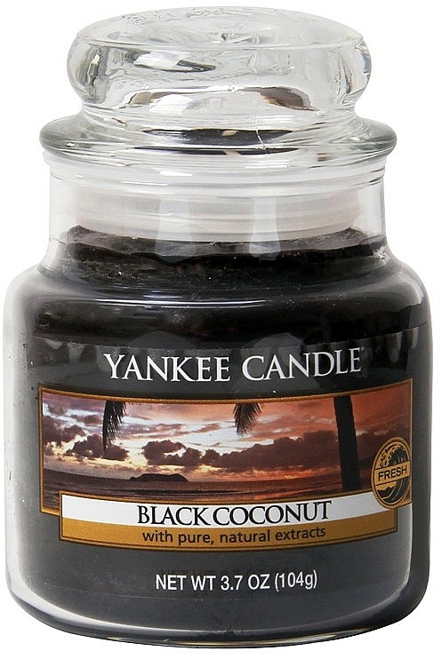 Duftkerze im Glas Black Coconut - Yankee Candle Black Coconut Jar — Bild N2