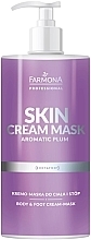 Düfte, Parfümerie und Kosmetik Creme-Maske für Körper- und Füße mit Pflaumenduft - Farmona Professional Skin Cream Mask Aromatic Plum