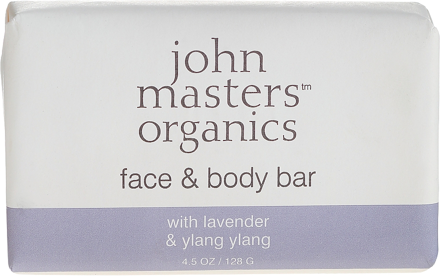 Gesichts- und Körperseife mit Lavendel und Ylang-Ylang - John Masters Organics Lavender Rose Geranium & Ylang Ylang Face & Body Bar — Bild N1